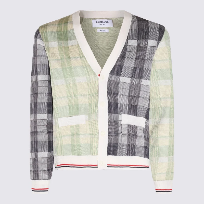 Thom Browne Sweaters Red Chenille Brocade Lace
