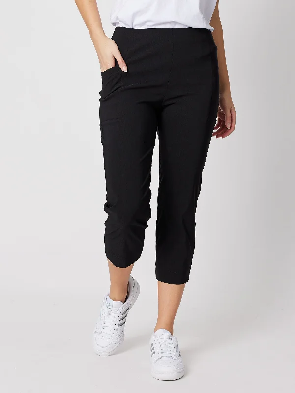 Zara Stretch Pant - Black Slim-Fit Leggings