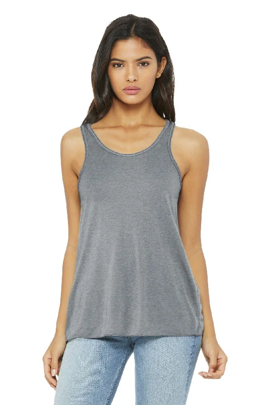 BELLA+CANVAS Women's Flowy Racerback Tank crew neck tank