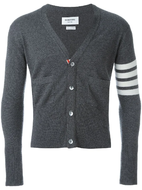 Thom Browne Sweaters Grey Seamless Knitted Crochet