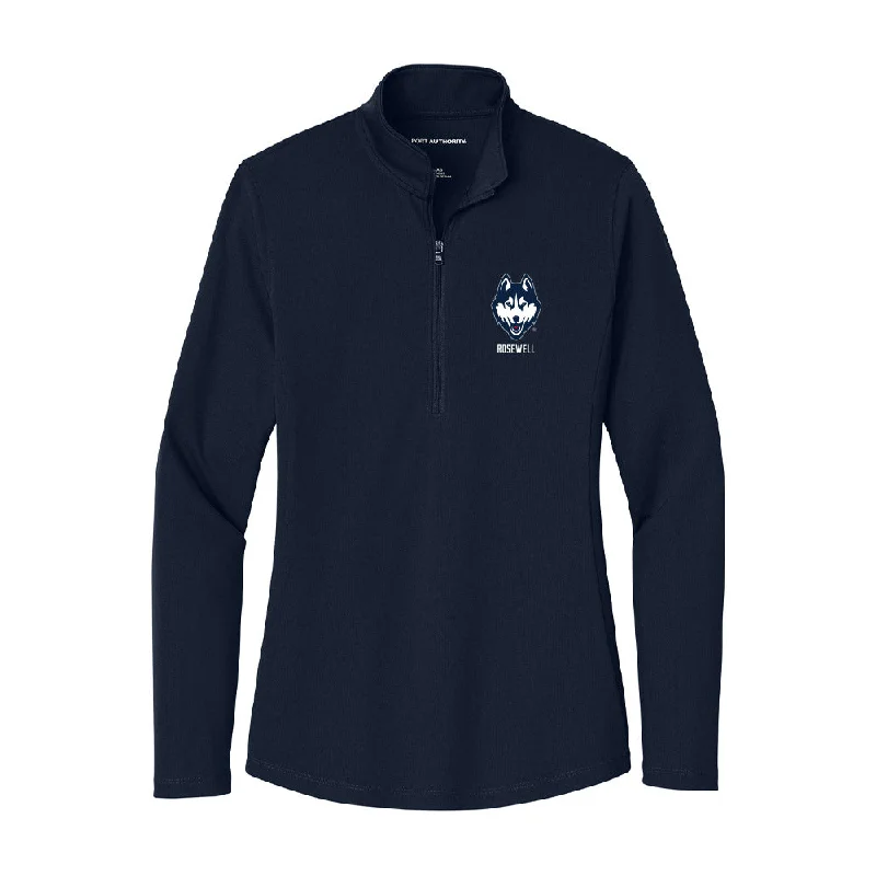 UConn - NCAA Women's Soccer : Yasmin Rosewell - Women's Lightweight Quarter Zip Jacket Print Jacket Jacquard Jacket Patchwork Jacket UConn - NCAA Women's Soccer : Yasmin Rosewell - Women's Lightweight Quarter Zip Jacket Print Jacket Jacquard Jacket Patchwork Jacket