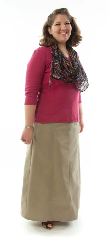 Long Corneado Skirt / Womens Plus Size leather skirt sleek