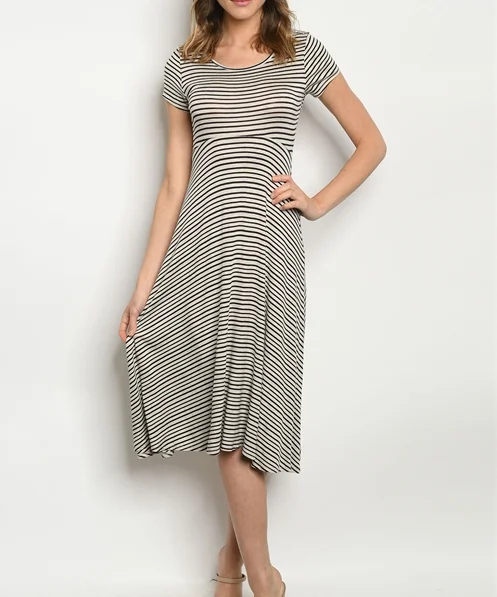 Les Rayures Dress Tunics Chic elegant