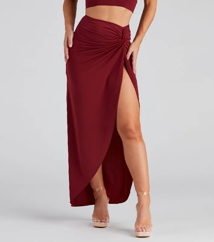 All Night Wrap Maxi Skirt chiffon skirt lightweight