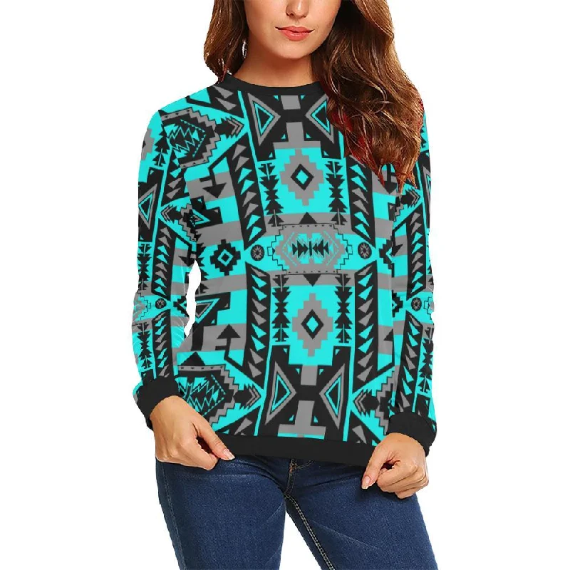 Chiefs Mountain Sky Crewneck Sweatshirt for Women Hoodie with Patch Decorative Personalized Chiefs Mountain Sky Crewneck Sweatshirt for Women Hoodie with Patch Decorative Personalized