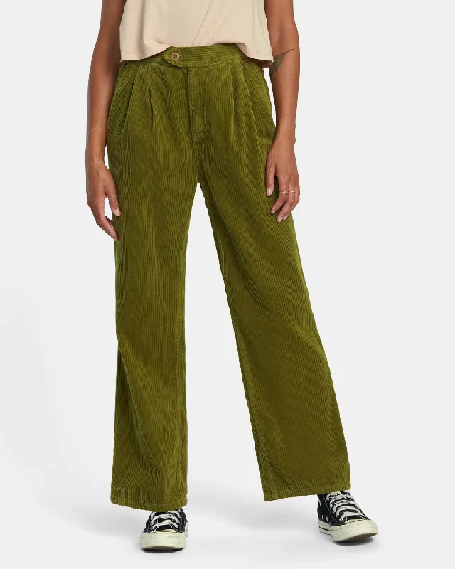 Hudson Wide Leg Pants - Monstera Casual Yoga Pants