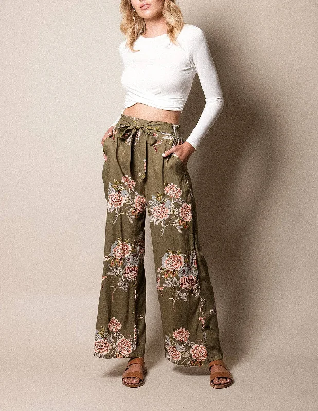 Brenna Flowy Pants - Large Only Casual Track Pants