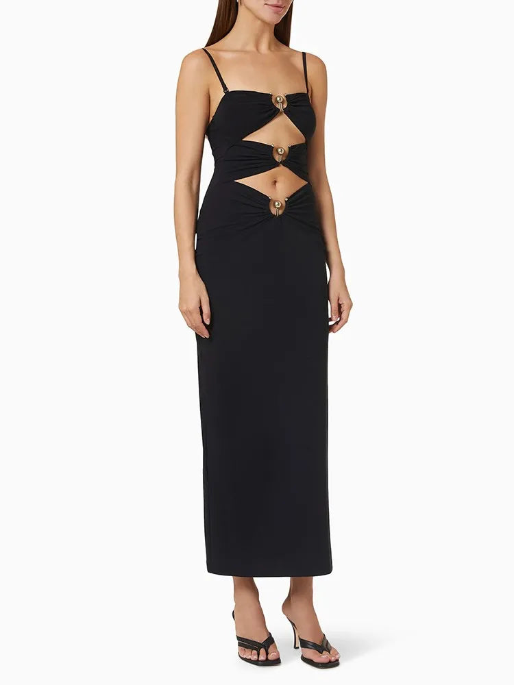 Wjczt Hollow Out Solid Dresses For Women Square Collar Sleeveless High Waist Patchwork Metal Buckle Dress Female Fashion Tunics Spring floral Wjczt Hollow Out Solid Dresses For Women Square Collar Sleeveless High Waist Patchwork Metal Buckle Dress Female Fashion Tunics Spring floral