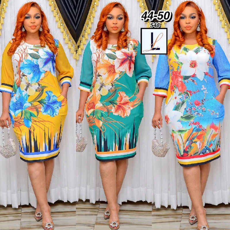 Knee-length dress in yellow Tunics Essential wardrobe