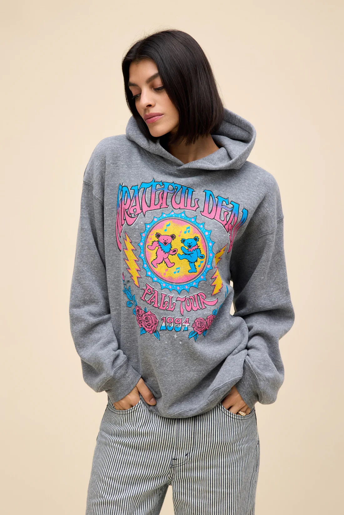 GRATEFUL DEAD FALL TOUR 94 BF HOODIE Hoodie with High Neck Warm Protective