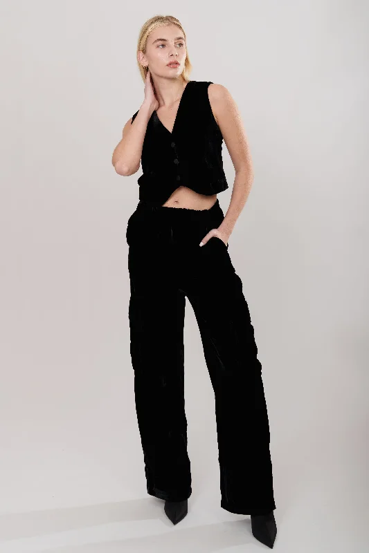 IRENE PANTS BLACK Elegant Dress Pants