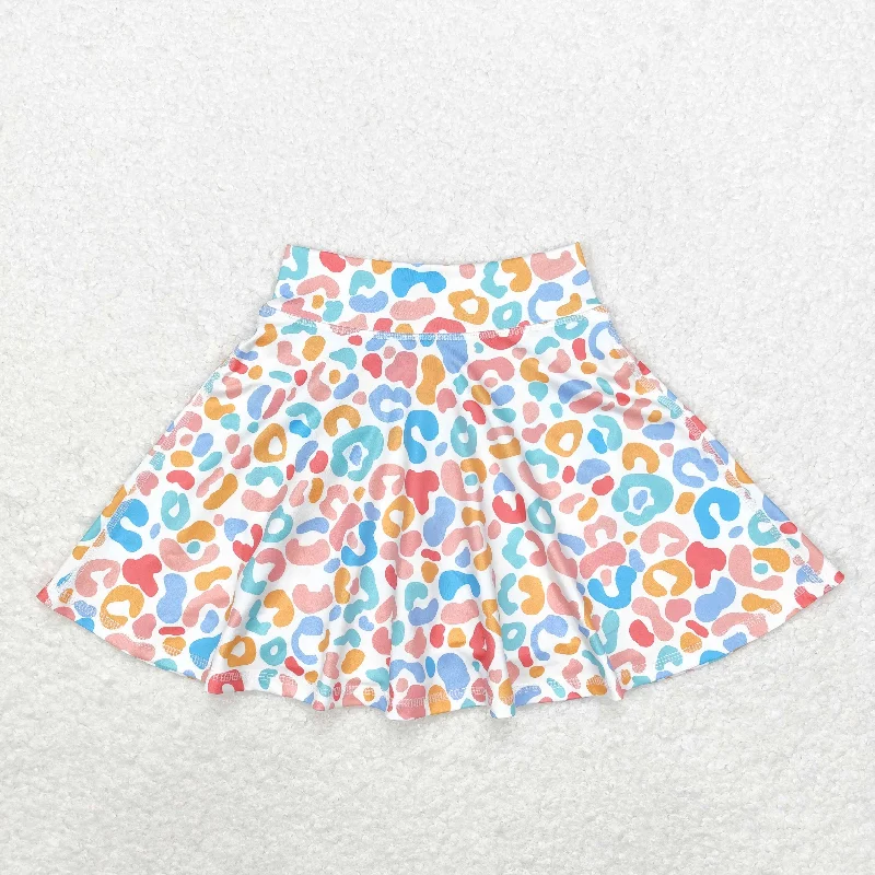 GLK0026 Color leopard print skirt high quality wholesale high waist skirt