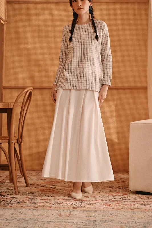 The Nest Women A-Line Skirt - White lace skirt feminine