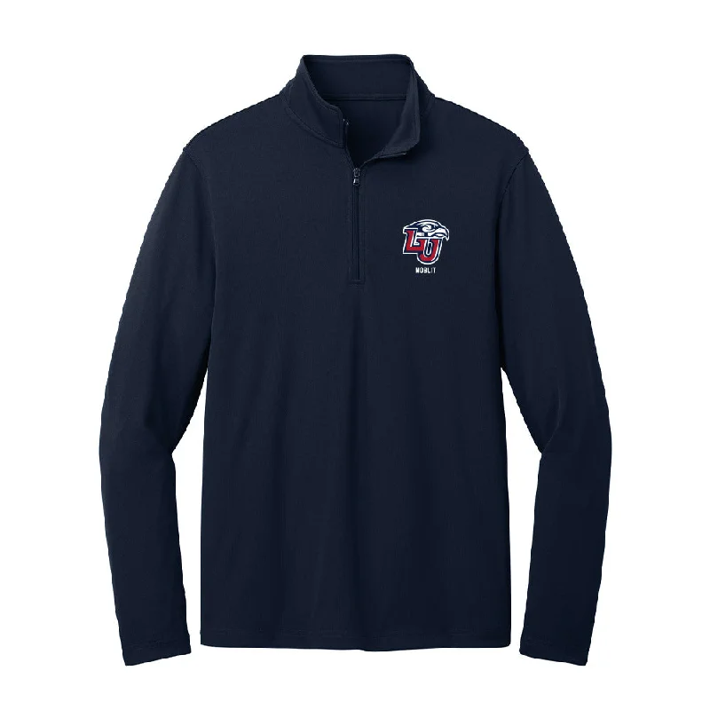 Liberty - NCAA Women's Soccer : Haley Noblit - Lightweight Quarter Zip Jacket Fleece Fabric Down Fabric Feather Fabric
