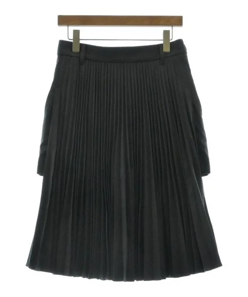 BURBERRY Knee length skirts leather skirt durable