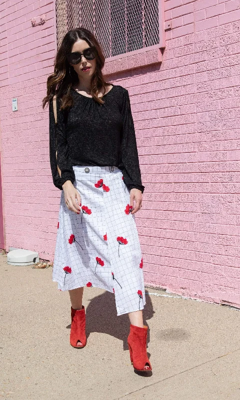 Eva Franco Reynolds Skirt linen skirt relaxed