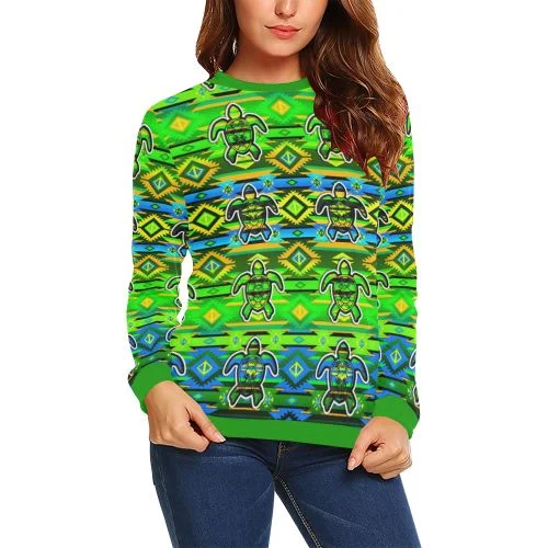 Adobe Nature Turtle Crewneck Sweatshirt for Women Hoodie with Velcro Closure Adjustable Secure Adobe Nature Turtle Crewneck Sweatshirt for Women Hoodie with Velcro Closure Adjustable Secure