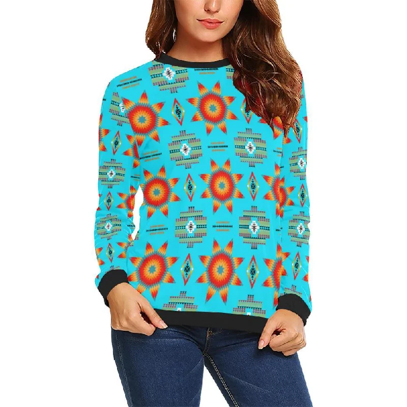 Rising Star Harvest Moon Crewneck Sweatshirt for Women Hoodie with Logo Branding Identity Rising Star Harvest Moon Crewneck Sweatshirt for Women Hoodie with Logo Branding Identity