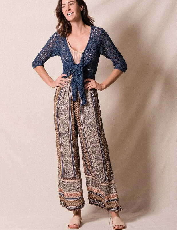 Carla Flowy Pants - As-Is-Clearance Comfortable Wide-Leg Pants