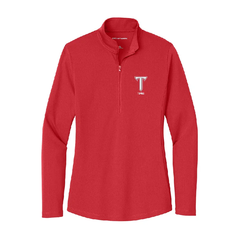 Troy - NCAA Women's Soccer : Isabella Tomeo - Women's Lightweight Quarter Zip Jacket Quilted Jacket Puffer Jacket Insulated Jacket Troy - NCAA Women's Soccer : Isabella Tomeo - Women's Lightweight Quarter Zip Jacket Quilted Jacket Puffer Jacket Insulated Jacket