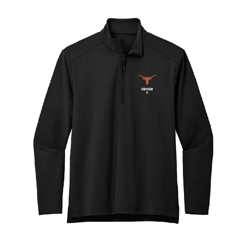 Texas - NCAA Women's Soccer : Jillian Shimkin - Premium Quarter Zip Jacket Front Pockets Side Pockets Patch Pockets Texas - NCAA Women's Soccer : Jillian Shimkin - Premium Quarter Zip Jacket Front Pockets Side Pockets Patch Pockets