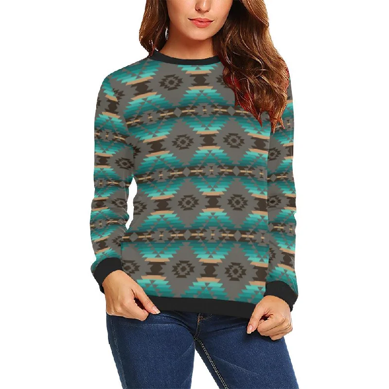 Cree Confederacy Crewneck Sweatshirt for Women Hoodie with Sequins Glamorous Eye-catching Cree Confederacy Crewneck Sweatshirt for Women Hoodie with Sequins Glamorous Eye-catching
