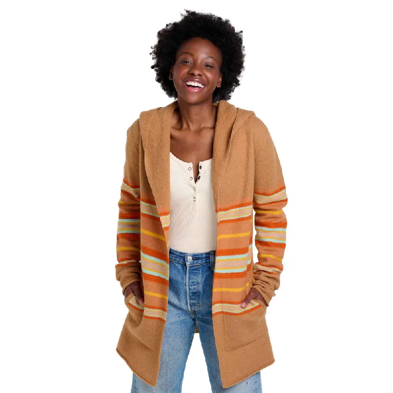 Toad & Co Women's Merino Wool Heartfelt Hoodie Hoodie with Earth Tones Natural Calm