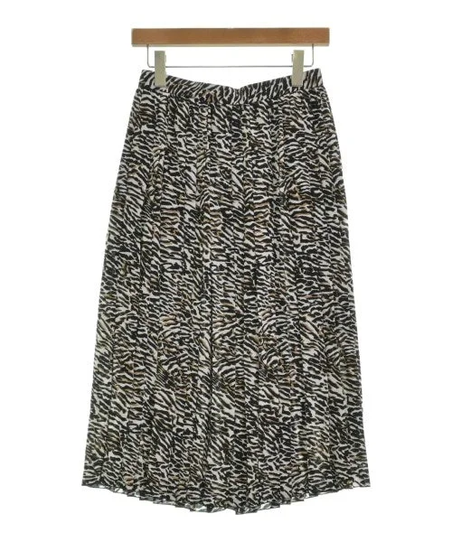 6(ROKU) Knee length skirts silk skirt luxurious