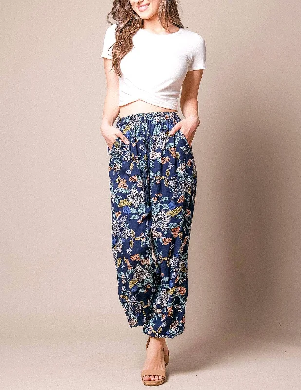 Bianca Pocket Pants Elegant Silk Pants