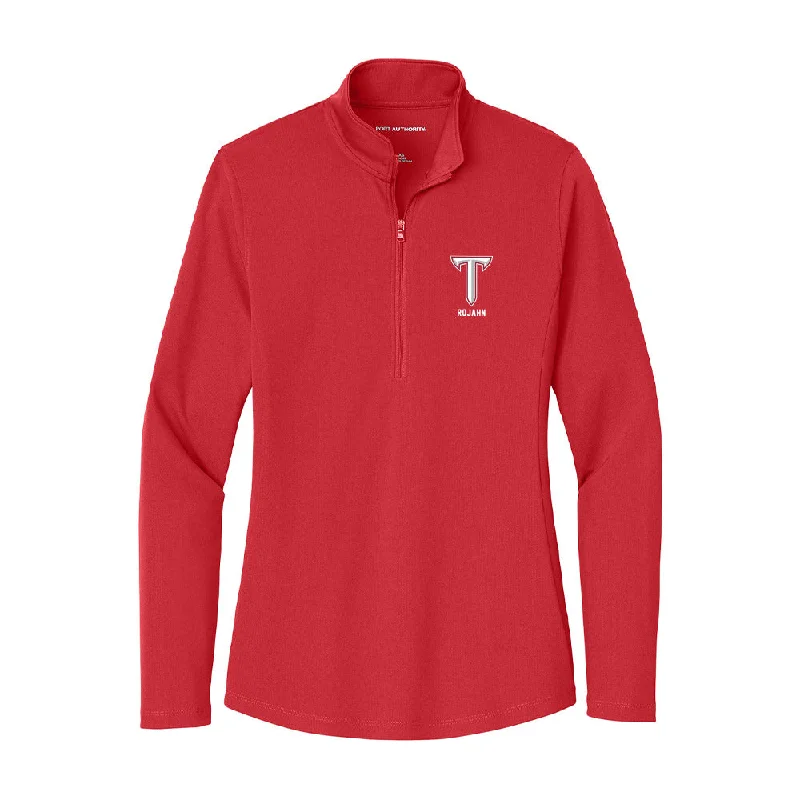 Troy - NCAA Women's Soccer : Riley Rojahn - Women's Lightweight Quarter Zip Jacket Hoodie Zip-Up Jacket Button-Up Jacket Troy - NCAA Women's Soccer : Riley Rojahn - Women's Lightweight Quarter Zip Jacket Hoodie Zip-Up Jacket Button-Up Jacket