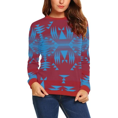 Between the Mountains Sierra Deep Lake Crewneck Sweatshirt for Women Hoodie with Elastic Cuffs Stretchable Comfortable Between the Mountains Sierra Deep Lake Crewneck Sweatshirt for Women Hoodie with Elastic Cuffs Stretchable Comfortable