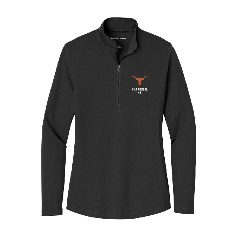 Texas - NCAA Women's Soccer : Amalia Villarreal - Women's Lightweight Quarter Zip Jacket Cotton Jacket Linen Jacket Terry Jacket Texas - NCAA Women's Soccer : Amalia Villarreal - Women's Lightweight Quarter Zip Jacket Cotton Jacket Linen Jacket Terry Jacket