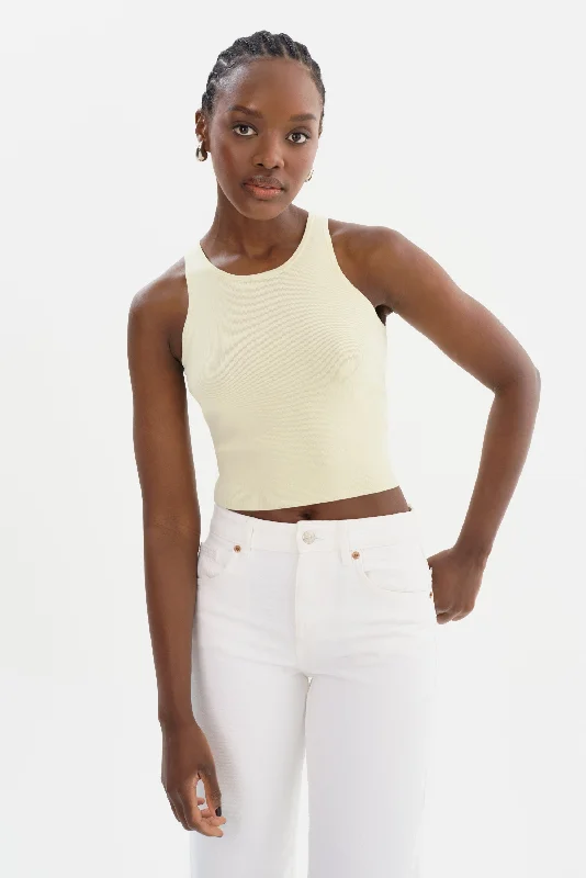 NEVINA | Knit Tank Top halter tank top