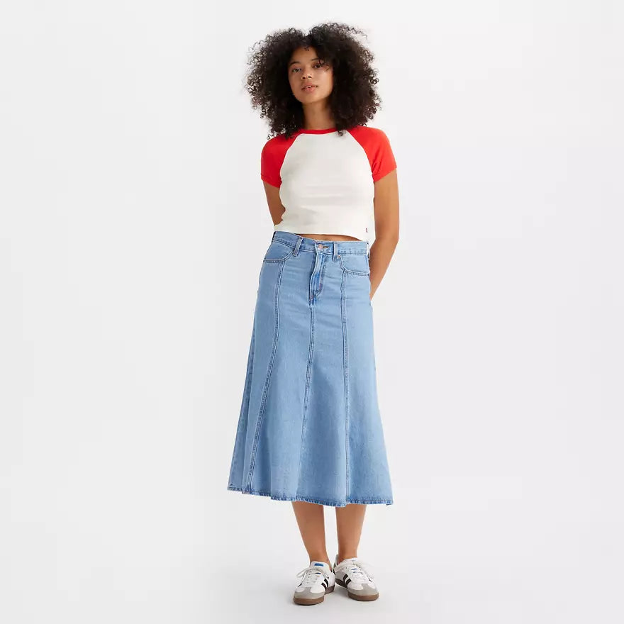 Levi Fit And Flare Skirt - I WILL high slit skirt