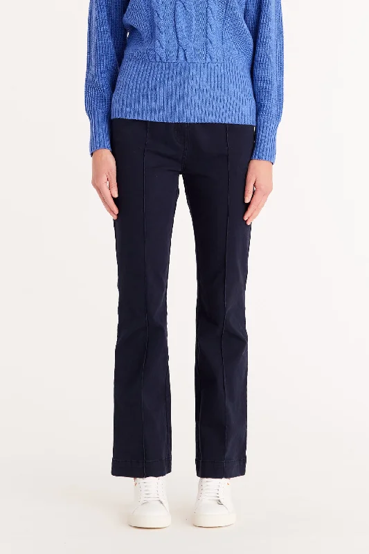 Morrison Bootleg Pant  - Navy High-Waist Yoga Pants
