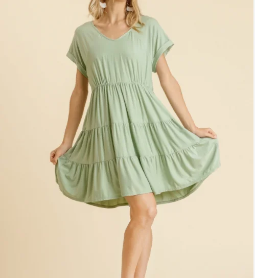 Lively Sage Dress Tunics Practical durable