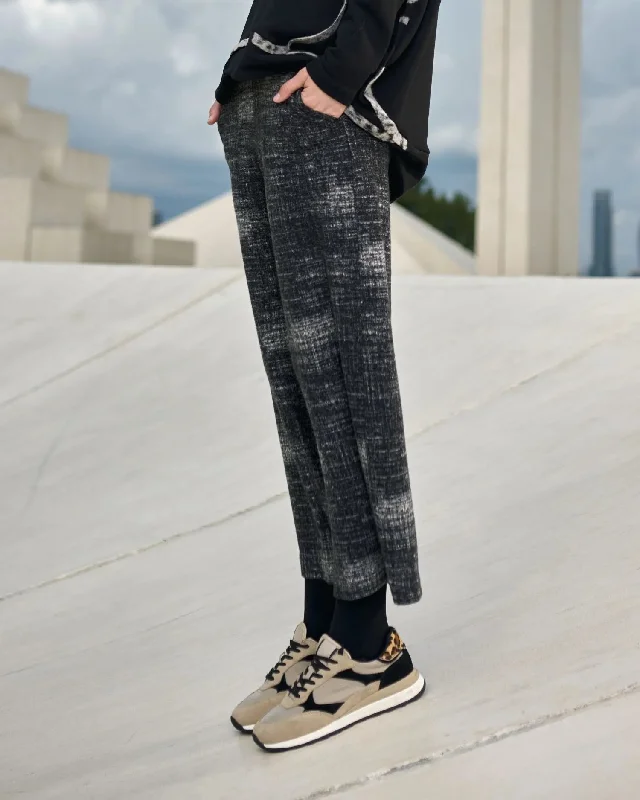 Urban Sentinel Cropped Pants, Fog Sleek Black Pants