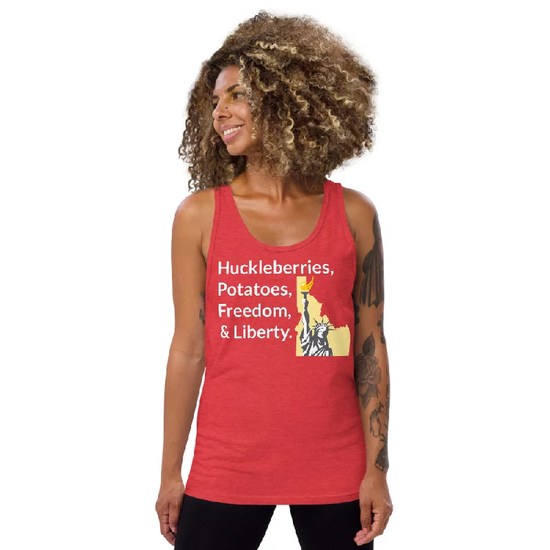 Huckleberries and Potatoes Unisex Tank Top casual tank top