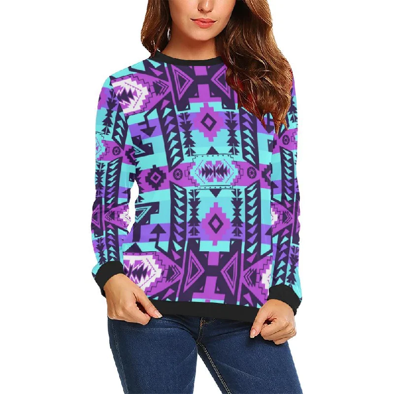 Chiefs Mountain Moon Shadow Crewneck Sweatshirt for Women Hoodie with Thumb Holes Functional Cozy Chiefs Mountain Moon Shadow Crewneck Sweatshirt for Women Hoodie with Thumb Holes Functional Cozy