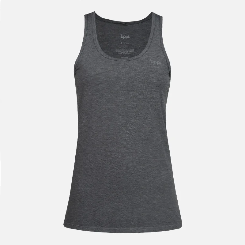 Polera Mujer Summit UV-Stop Tank Gris Medio Lippi vibrant tank top