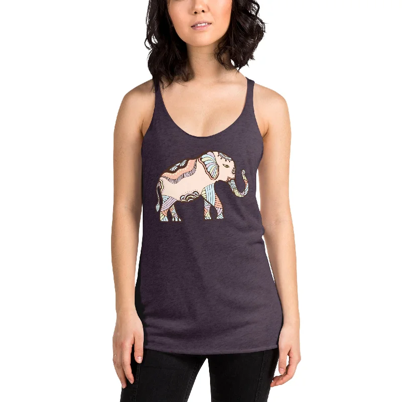 Elephant Luck — Women's Racerback Tank lounge tank top