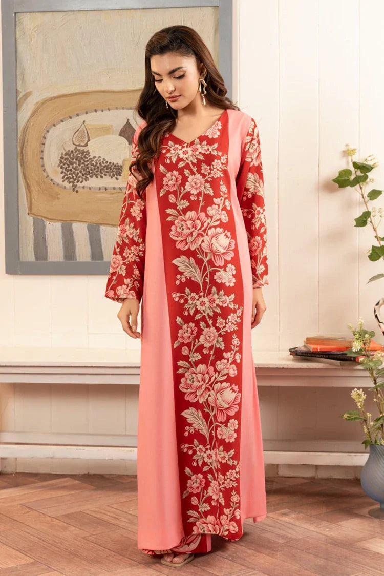 Stitch Vibes - Zebaish RTW Collection - 1 PC - Coral Pink Dress Tunics Trendy modern Stitch Vibes - Zebaish RTW Collection - 1 PC - Coral Pink Dress Tunics Trendy modern