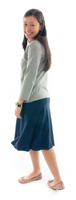 Just the Knit Skirt / Junior a-line skirt cut