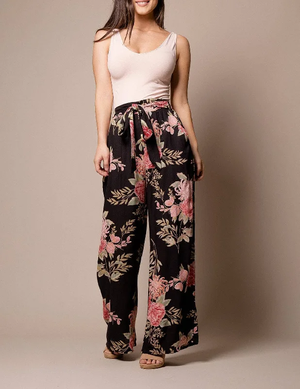 Rosalynn Pocket Pants Trendy Palazzo Pants