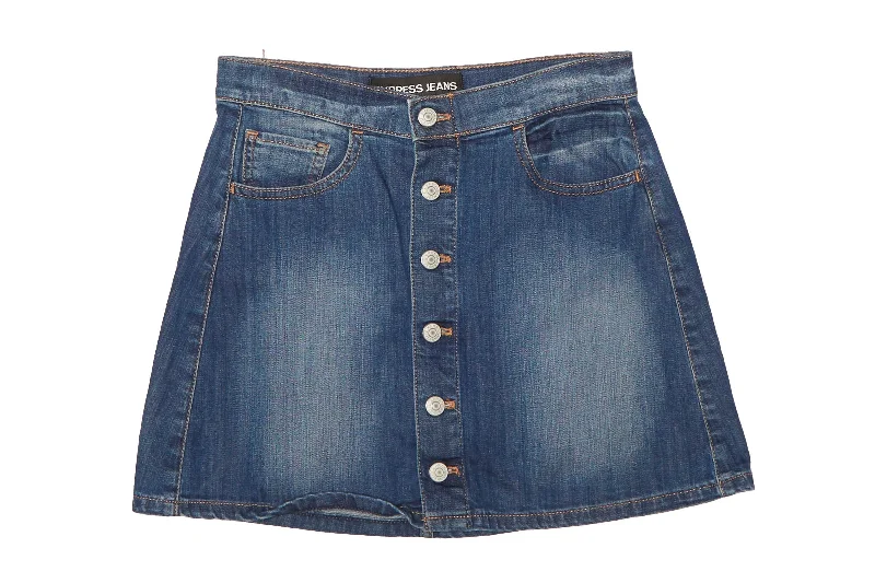 Denim Mini Skirt - W28" low waist skirt