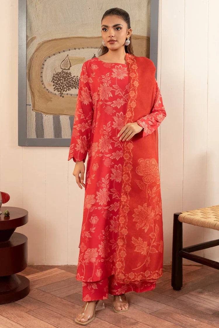 Stitch Vibes - Basic Wear Pret - 3 PC - Coral Dress Tunics Sophisticated sleek