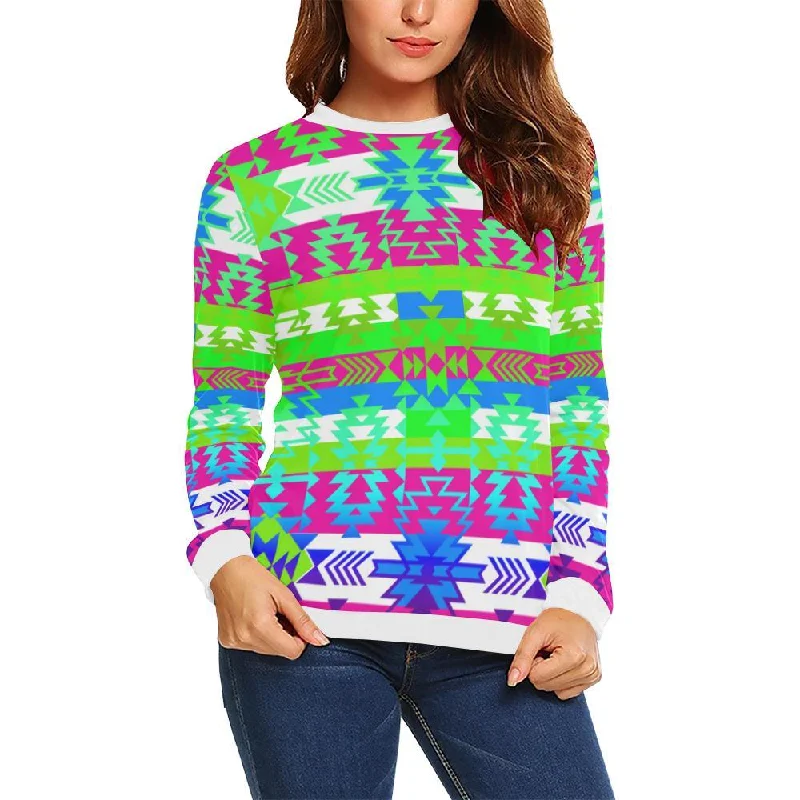Grand Entry Jingle Crewneck Sweatshirt for Women Hoodie with Drawcord Adjustable Secure Grand Entry Jingle Crewneck Sweatshirt for Women Hoodie with Drawcord Adjustable Secure
