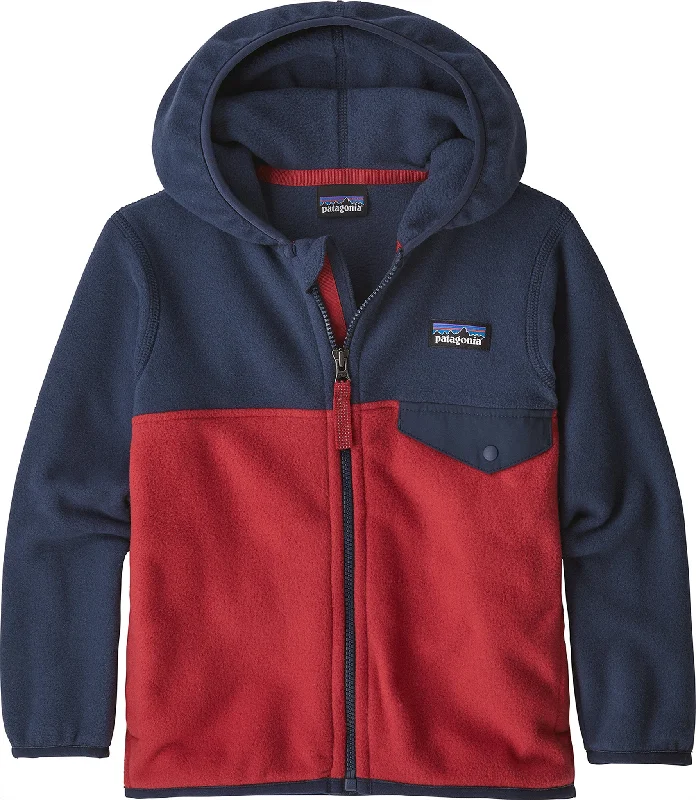 Micro D Snap-T Hooded Full Zip Fleece Sweatshirt - Baby|-|Chandail en molleton à capuchon et glissière pleine longueur Micro D Snap-T - Bébé Hoodie with Elastic Cuffs Stretchable Comfortable