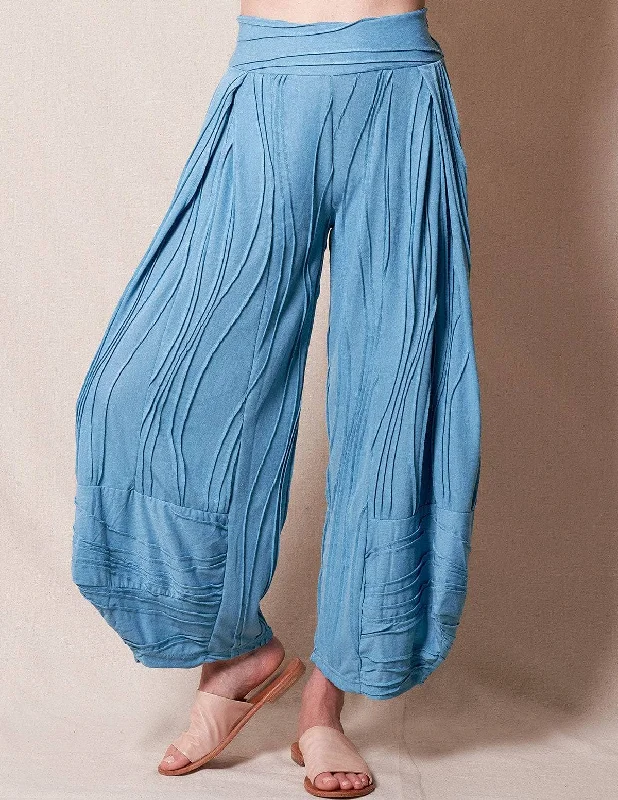 Jaya Lounge Pants - Aquamarine Classic Bootcut Trousers