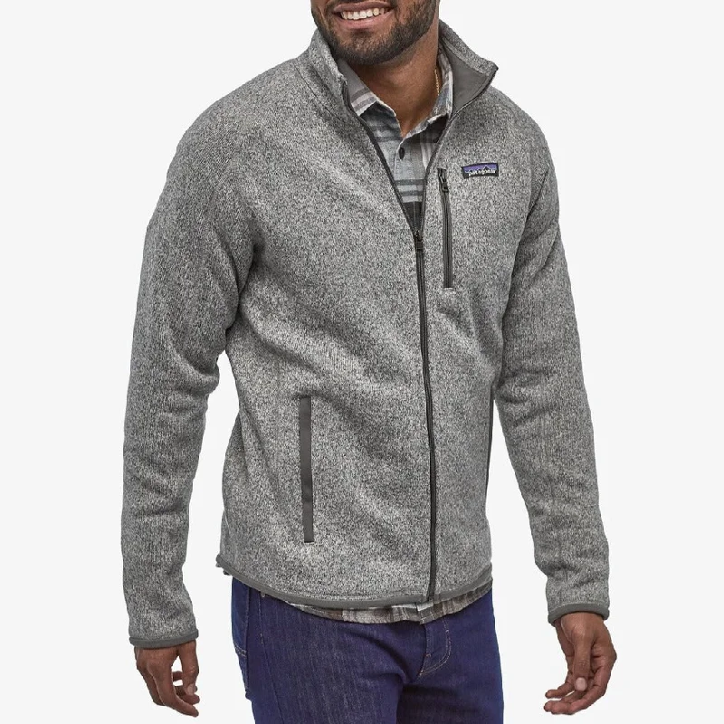 Men's Better Sweater® Fleece Jacket Mesh Blend Leather Blend Suede Blend